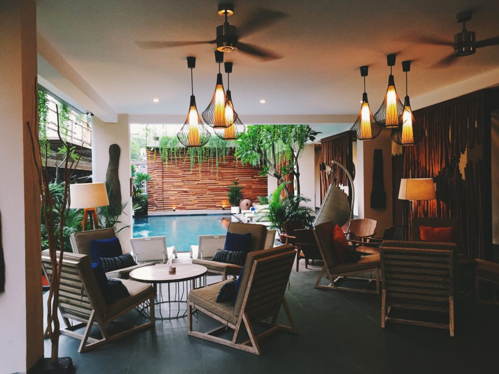 Natya Hotel, ons tijdelijke onderkomen..